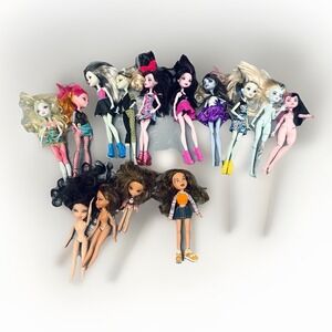 monster high doll And Bratz lot